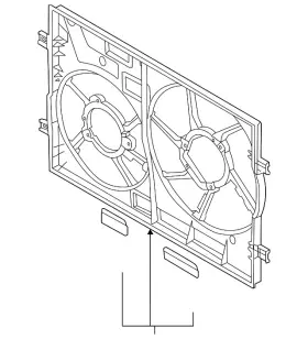 5wa-121-205-b Volkswagen Genuine Fan Shroud