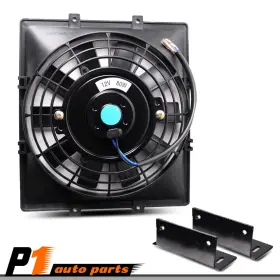 Zp-04sdb4007zbk Vr Auto Parts New Universal 7 Inch Slim Pull Push Electric Oil Cooler Engine Cooling Fan 12v 80w