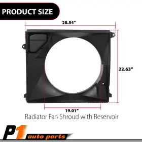 Zp110708 Vr Auto Parts Radiator Fan Shroud With Reservoir Fit For 2016-23 Toyota Tacoma L4 2.7l #3