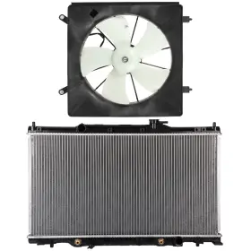 12719006 Wellstorehere Electric Radiator Cooling Fan Kit For 2003-2006 Honda Element 2.4l 2354cc L4