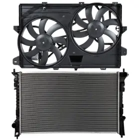 12719014 Wellstorehere Electric Radiator Cooling Fan Kit For 2007-2014 Ford Edge 3.5l 3496cc 213cu. Inch