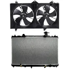 12719033 Wellstorehere Electric Radiator Cooling Fan Kit For 2004-2008 Toyota Solara 2.4l 2362cc L4