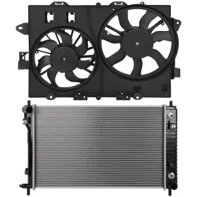 12839070 Wellstorehere Radiator Cooling Fan Kit For 2007-2008 Chevrolet Equinox And Pontiac Torrent 3.4l