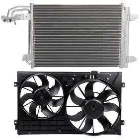 12973607 Wellstorehere Electric Ac Condenser Cooling Fan Kit For 2006-2014 Volkswagen Jetta 2.5l 2480cc