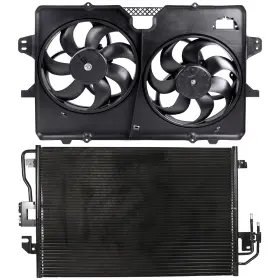 12973608 Wellstorehere Ac Condenser Cooling Fan Kit For Ford Escape And Mazda Tribute 2008 3.0l 2968cc V6