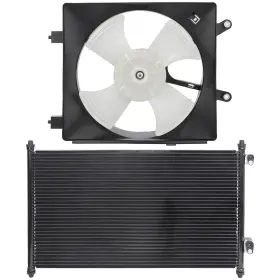 Wellstorehere 12973609 Electric Ac Condenser Cooling Fan Kit For 2001 2002 03-2005 Honda Civic 1.7l L4
