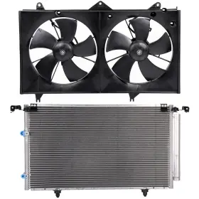 13174578 Wellstorehere Electric Ac Condenser Cooling Fan Kit For 2002-2006 Toyota Camry 2.4l 2362cc L4