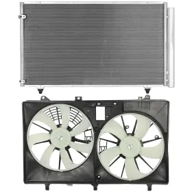 13174594 Wellstorehere Engine Ac Condenser Cooling Fan Kit For Toyota Sienna 2011 2012 2013 2014 2015