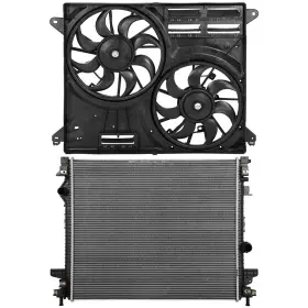 13179035 Wellstorehere Electric Radiator Cooling Fan Kit For 2016-2018 Lincoln Mkx 2015-2021 Ford Edge