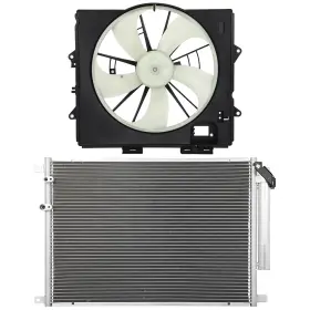 13179039 Wellstorehere Electric Ac Condenser Cooling Fan Kit For Cadillac Cts 2009 2010 2011 2012 2013