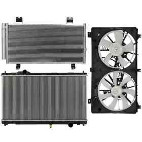 13179058 Wellstorehere Electric Radiator Condenser Cooling Fan Kit For Lexus Is250 2014 2.5l 2499cc V6