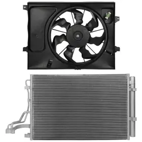 13185649 Wellstorehere Electric Ac Condenser Cooling Fan Kit For Kia Soul 2014 2015 2016 2.0l 1999cc L4