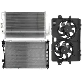 13193301 Wellstorehere Electric Radiator Condenser Cooling Fan Kit For Ford Escape 2009-12 2.5l 2488cc