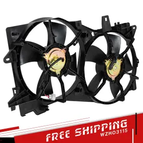 Aj5115025a Wzho3115 Fs17322 Radiator Cooling Dual Shroud Fan 621090 For 2002-2006 Mazda Mpv 3.0l