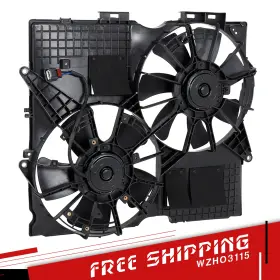 15932851 Wzho3115 Fs17339 Radiator Cooling Dual Fan For Cadillac 2004-2008 Srx 2005-2008 Sts Cts