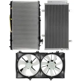 13866393 Youthighparts Radiator Condenser Cooling Fan For 2005-2012 Toyota Avalon 3.5l 3456cc V6