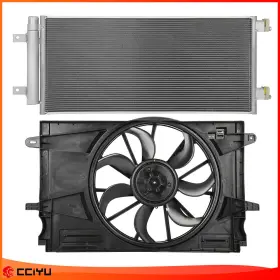 Zeg844100 Zegale For 2017-2019 Chevrolet Cruze Radiator Cooling Fan And A/c Condenser Assembly