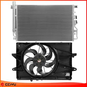 Zegale Zeg844106 For 2010-2016 Gmc Terrain 2.4l Radiator Cooling Fan And A/c Condenser Assembly