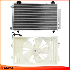 Zeg844110 Zegale For 05-08 Toyota Corolla Matrix Radiator Cooling Fan And A/c Condenser Assembly