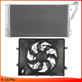 Zeg845140 Zegale For 11-12 Hyundai Sonata 11-13 Kia Optima Radiator Cooling Fan And Ac Condenser Zeg845140 Zegale For 11-12 Hyundai Sonata 11-13 Kia Optima Radiator Cooling Fan And Ac Condenser