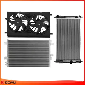 Zeg847014 Zegale For 11-14 Chrysler 200 2007-10 Sebring Cooling Fan And Radiator Condenser Assembly