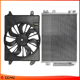 Zeg847016 Zegale For 11-19 Dodge Challenger Chrysler 300 Radiator Cooling Fan And Ac Condenser Kit