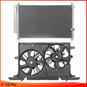 Zeg848223 Zegale For 08-15 Scion Xb 2.4l A/c Condenser And Radiator Cooling Fan Assembly