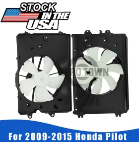12803490 Zero Town Electric Radiator Condenser Cooling Fan Assembly For 2009-2015 Honda Pilot 3.5l