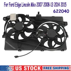 Gre165035 Zero Town Dual Radiator Cooling Fan Assembly Fits For 2007-2015 Ford Edge Lincoln Mkx