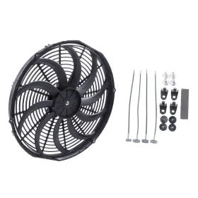 11607227 Zonemotive Fan Universal 16 Inch For 1999 2000-2017 Ford F-350 Condenser Radiator Cooling