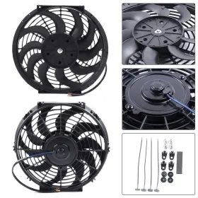 11615911 Zonemotive 1pcs Radiator Condenser Universal Cooling Fan 12 Inch Inchpush Pull Mounting Kit 12v 11615911 Zonemotive 1pcs Radiator Condenser Universal Cooling Fan 12 Inch Inchpush Pull Mounting Kit 12v