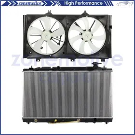 13598813 Zonemotive For 2005 2006 2007 2008-2012 Toyota Avalon Electric Radiator Cooling Fan Kit