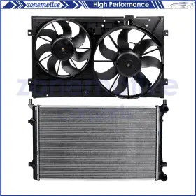 13598846 Zonemotive For 2005 2006 2007 2008-2010 Volkswagen Jetta Electric Radiator Cooling Fan Kit