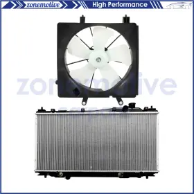 13598850 Zonemotive For 2001 2002 2003 2004 2005 Honda Civic Electric Radiator Cooling Fan Kit