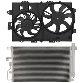 13828122 Zonemotive For 2006-2008 Chevrolet Equinox Pontiac Torrent Ac Condenser Cooling Fan Kit