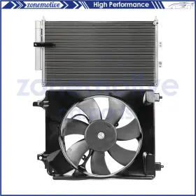 13828267 Zonemotive For 2006 2007 2008 2009 2010 2011 Honda Civic Ac Condenser Cooling Fan Kit