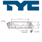 Tyc Intercooler For 2003-2009 Chrysler Pt Cruiser 2.4L L4 Radiator Cooling Ev. Fixed Price $263.81.