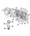 Genuine Mopar Radiator Cooling Fan Module Right 4809170AF. Fixed Price $531.71.