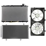 Electric Radiator Condenser Cooling Fan Kit For Toyota Venza 2009 2010-2012. Fixed Price $173.29.