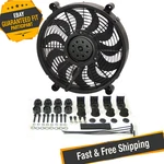 Derale 16214 14" H.o. Single Rad Pusher/puller Fan With Premium Mount Kit. Fixed Price $234.83.