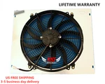 Kks Radiator Shroud W/ 16" Fan Fit 63-69 Dodge Charger Coronet 2500CFM 64 65 66. Fixed Price $129.00.