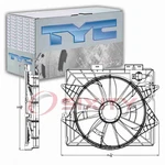 Tyc Dual Radiator & Condenser Fan Assembly For 2009-2011 Cadillac Sts 3.6L Et. Fixed Price $155.99.