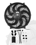 12" Inch Slim Pull Electric Radiator Cooling Fans 12V Mount Kit Unversal .... Fixed Price $37.75.