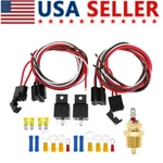 Heavy Duty Dual Electric Fan Cooling Wiring Kit Thermostat 40AMP Relay 175/185. Fixed Price $24.90.