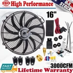 16" High Flow 3500CFM Electric Radiator Cooling Fan Thermostat Relay Switch Kits. Fixed Price $62.99.
