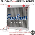 3-ROW Aluminum Racing Radiator For Dragster Roadster Double Pass 80108N Fongoff. Fixed Price $119.00.