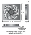 Derale 16822 Dual Speed Electric Puller Fan With Aluminum Shroud. Fixed Price $377.75.