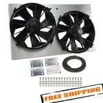 Derale 16825 High Output Dual 12'' Electric Rad Fan/aluminum Shroud Kit. Fixed Price $615.60.