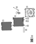 Genuine Mopar Radiator Cooling Fan Module 68475910AB. Fixed Price $310.76.