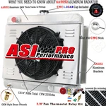 Asi Row Radiator Shroud Fan For 1962-1967 63 Chevrolet Chevy Ii Nova Ss 4.6L. Fixed Price $309.00.
